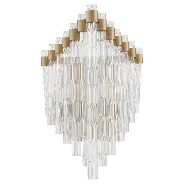 Cyan 11626 One Light Wall Sconce, Aged Brass