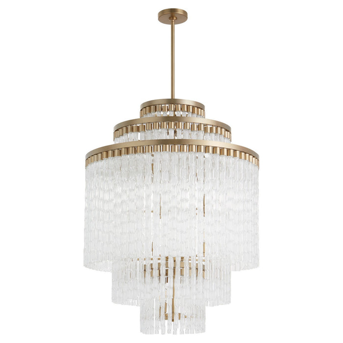 Cyan 11676 18 Light Chandelier, Aged Brass
