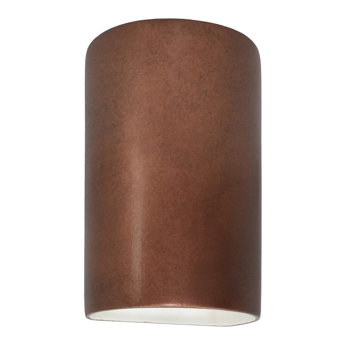 Justice Designs CER-5265W-ANTC LED Wall Sconce, Antique Copper