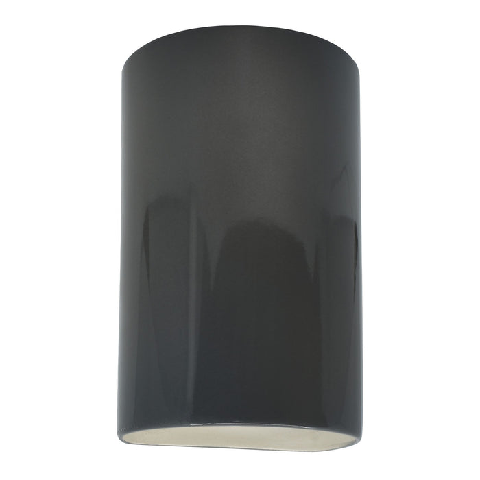 Justice Designs CER-5265W-GRY LED Wall Sconce, Gloss Grey