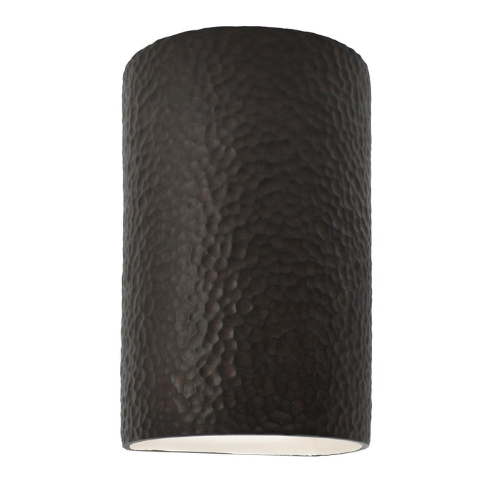 Justice Designs CER-5265W-HMIR LED Wall Sconce, Hammered Iron