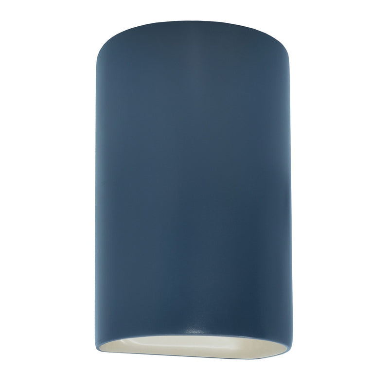 Justice Designs CER-5265W-MDMT LED Wall Sconce, Midnight Sky with Matte White internal