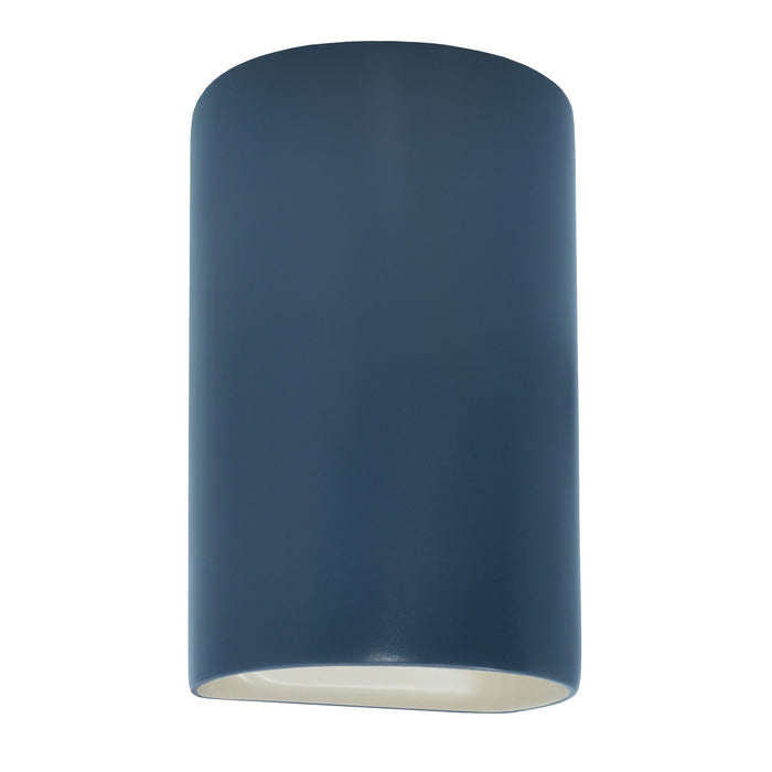 Justice Designs CER-5265W-MDMT LED Wall Sconce, Midnight Sky with Matte White internal