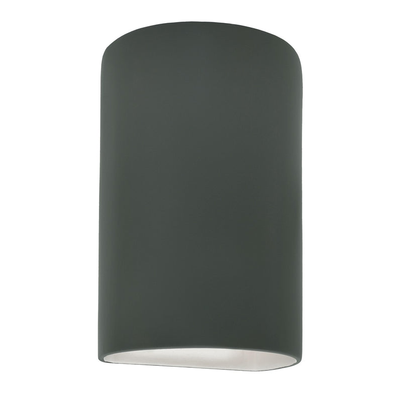 Justice Designs CER-5265W-PWGN LED Wall Sconce, Pewter Green