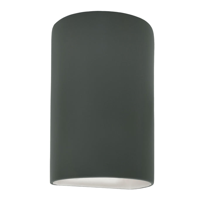 Justice Designs CER-5265W-PWGN LED Wall Sconce, Pewter Green