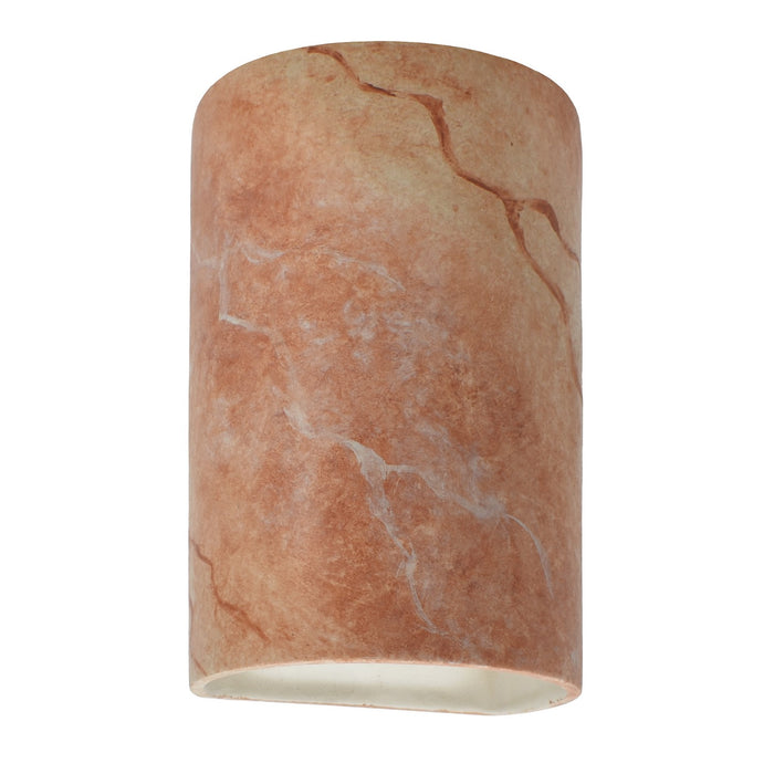 Justice Designs CER-5265W-STOA LED Wall Sconce, Agate Marble