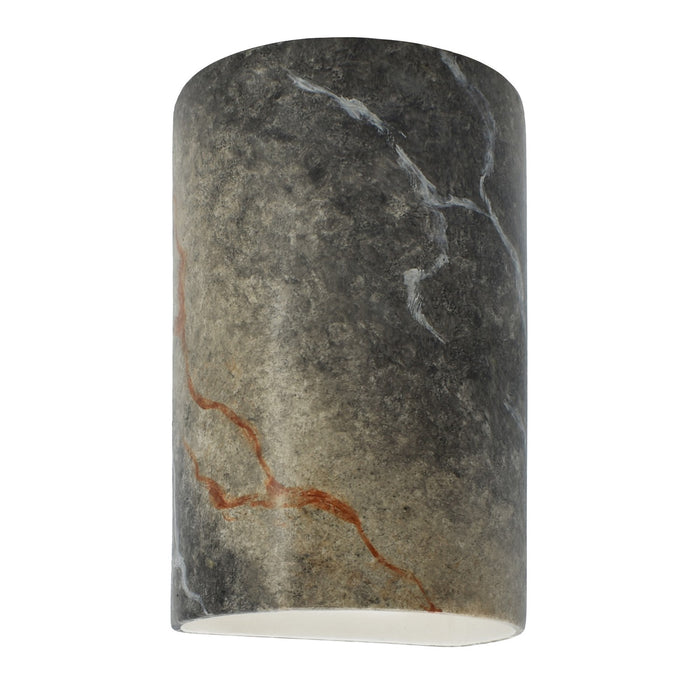 Justice Designs CER-5265W-STOS LED Wall Sconce, Slate Marble