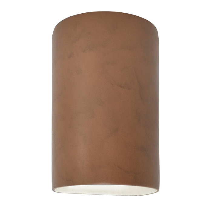 Justice Designs CER-5265W-TERA LED Wall Sconce, Terra Cotta