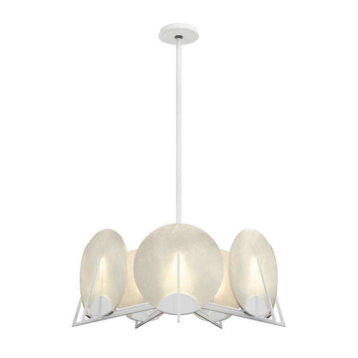 Hubbardton Forge 131059-SKT-MULT-02-AR Seven Light Pendant, White