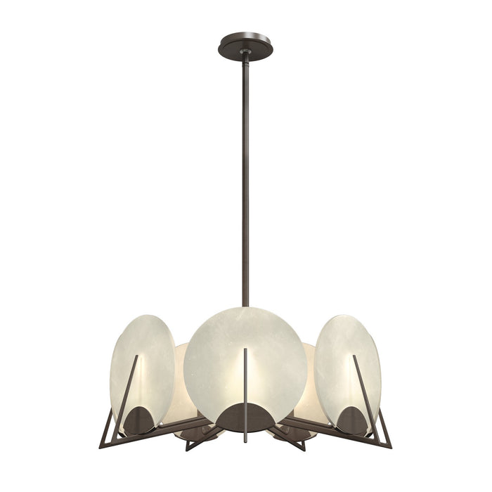 Hubbardton Forge 131059-SKT-MULT-05-AR Seven Light Pendant, Bronze