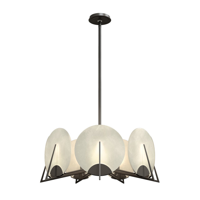 Hubbardton Forge 131059-SKT-MULT-07-AR Seven Light Pendant, Dark Smoke