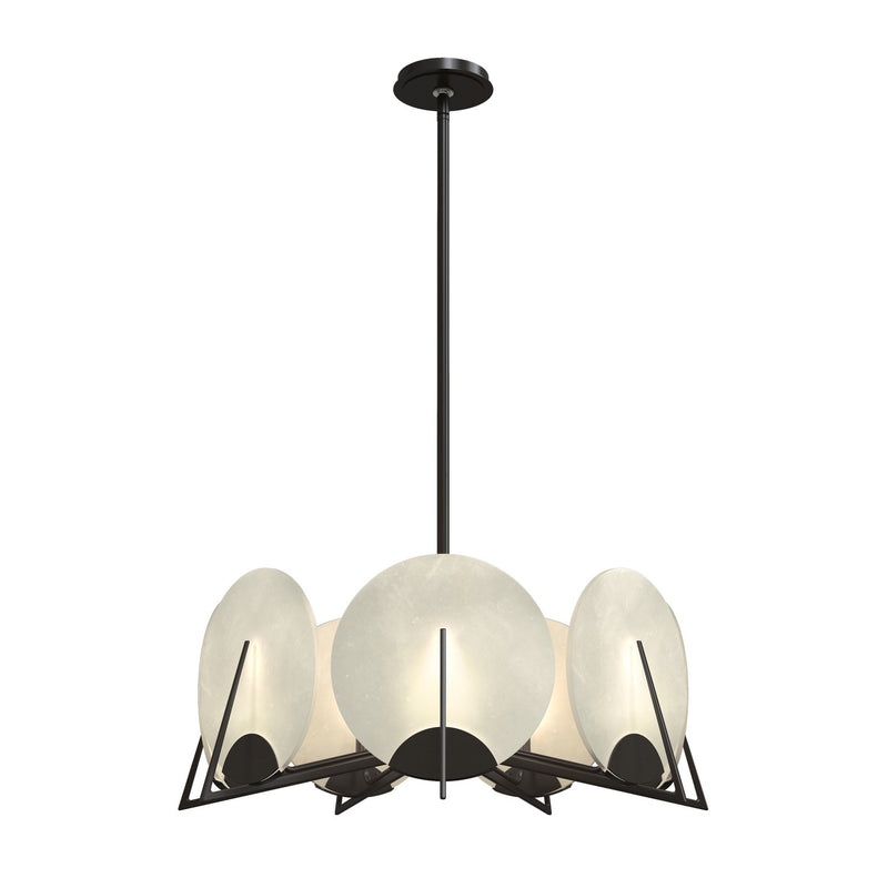 Hubbardton Forge 131059-SKT-MULT-14-AR Seven Light Pendant, Oil Rubbed Bronze