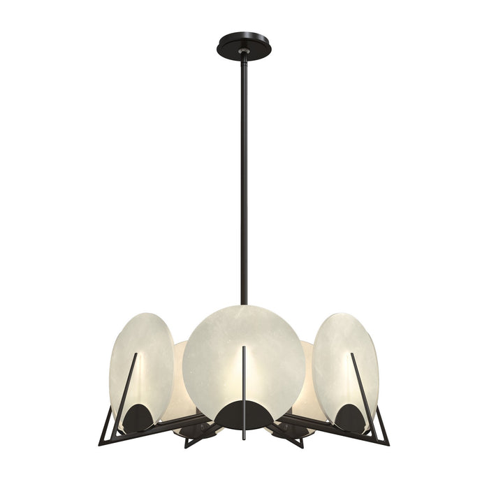 Hubbardton Forge 131059-SKT-MULT-14-AR Seven Light Pendant, Oil Rubbed Bronze