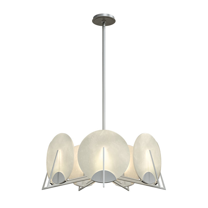 Hubbardton Forge 131059-SKT-MULT-82-AR Seven Light Pendant, Vintage Platinum