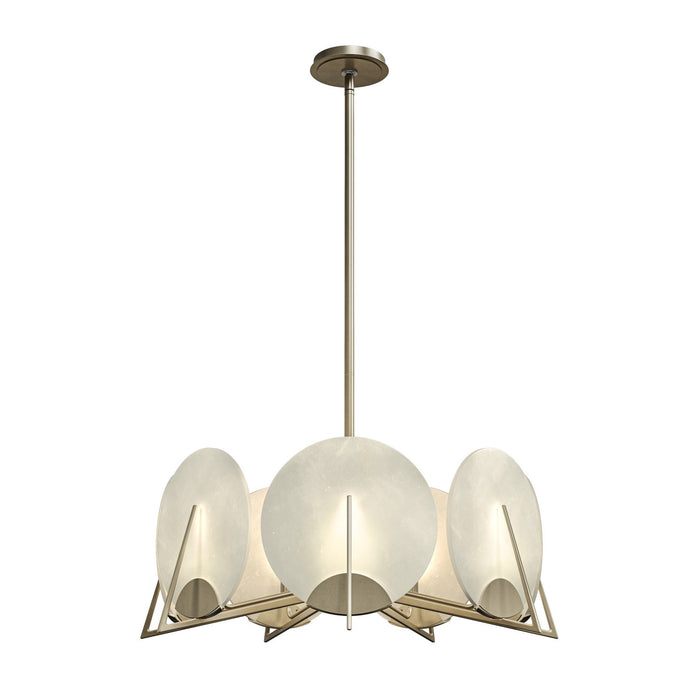Hubbardton Forge 131059-SKT-MULT-84-AR Seven Light Pendant, Soft Gold