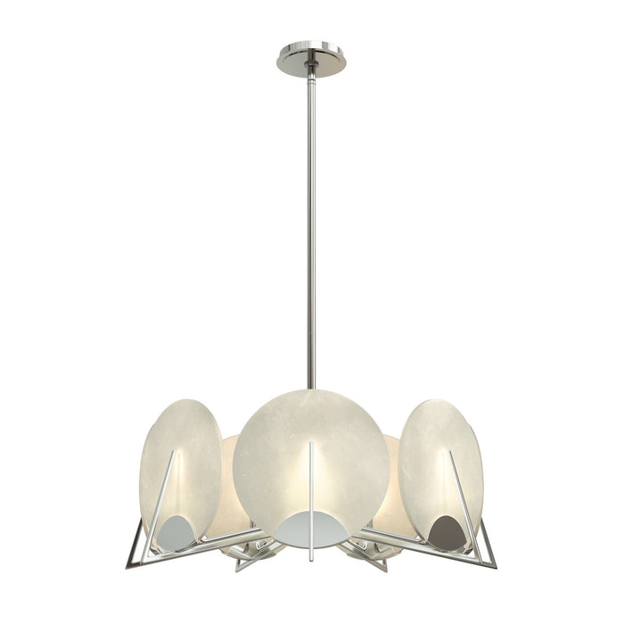 Hubbardton Forge 131059-SKT-MULT-85-AR Seven Light Pendant, Sterling
