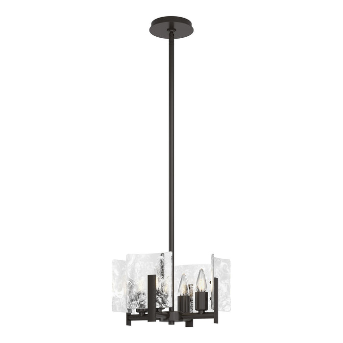 Hubbardton Forge 131060-SKT-MULT-14-YR0719 Four Light Semi-Flush/Pendant, Oil Rubbed Bronze