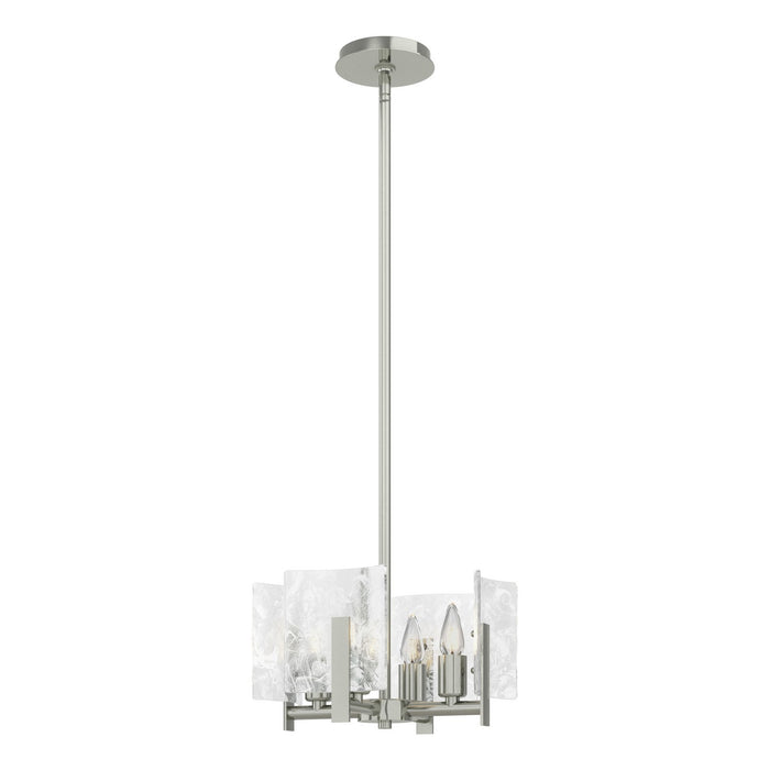 Hubbardton Forge 131060-SKT-MULT-85-YR0719 Four Light Semi-Flush/Pendant, Sterling