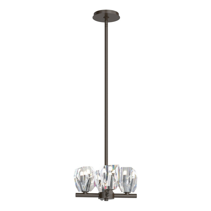 Hubbardton Forge 131061-SKT-MULT-14-CR Four Light Semi-Flush/Pendant, Oil Rubbed Bronze