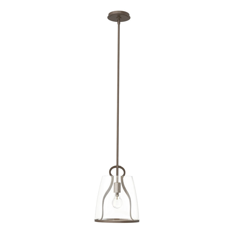 Hubbardton Forge 131065-SKT-MULT-05-ZM0721 One Light Pendant, Bronze