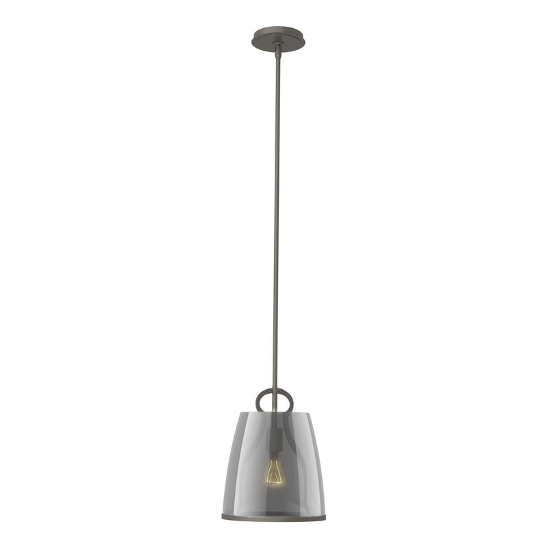 Hubbardton Forge 131065-SKT-MULT-07-PS0721 One Light Pendant, Dark Smoke
