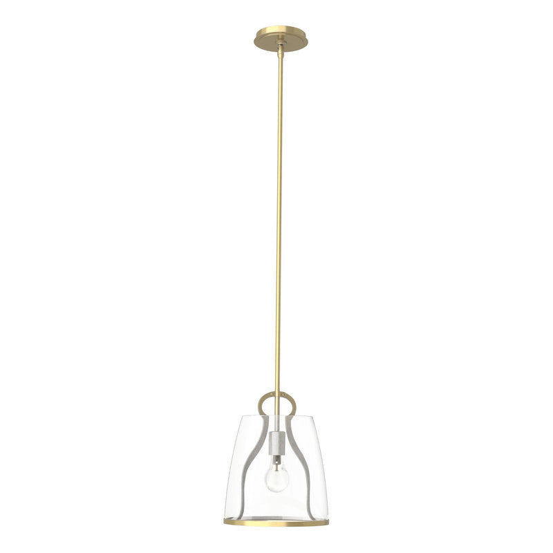 Hubbardton Forge 131065-SKT-MULT-86-ZM0721 One Light Pendant, Modern Brass