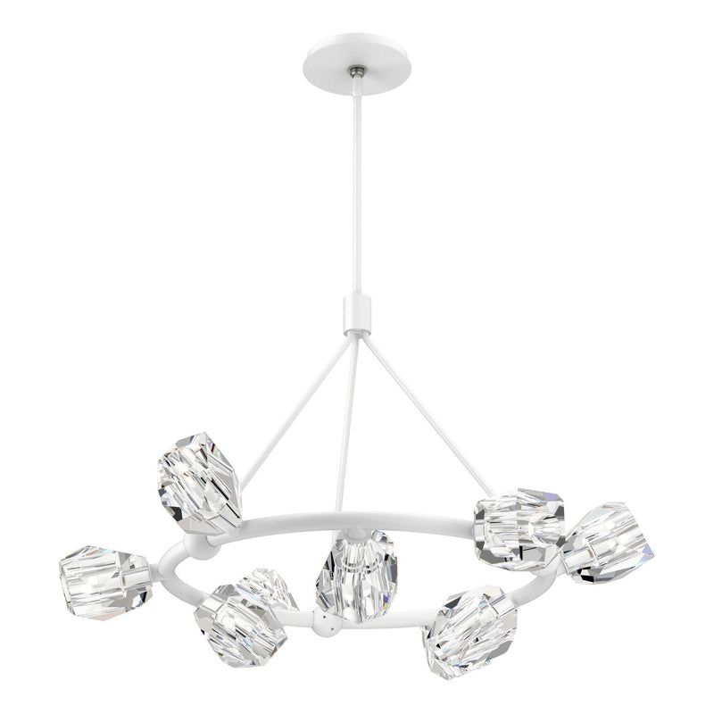 Hubbardton Forge 131067-SKT-MULT-02-CR Nine Light Pendant, White