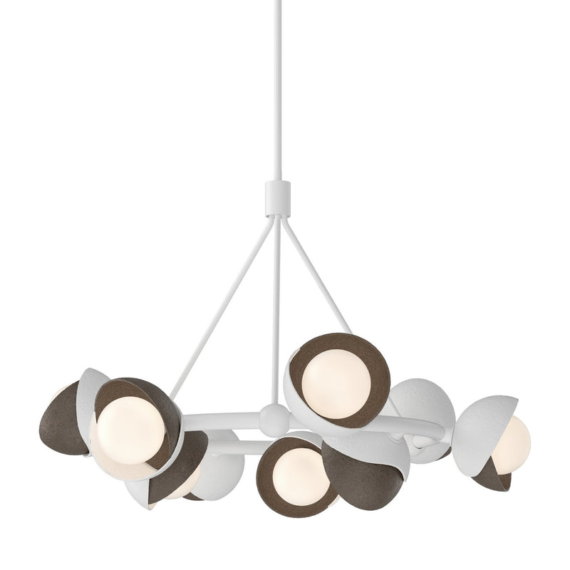 Hubbardton Forge 131068-SKT-MULT-02-05-GG0711 Nine Light Pendant, White