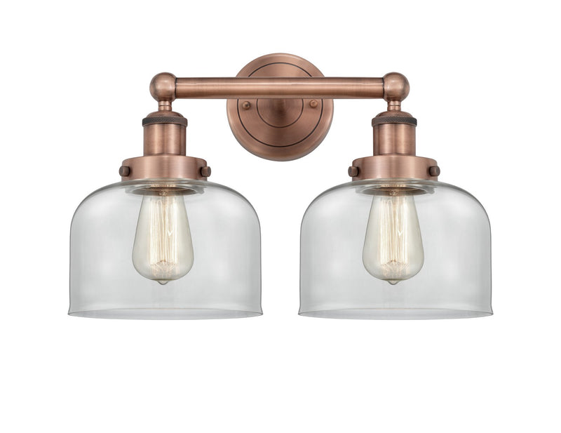 Innovations 616-2W-AC-G72 Two Light Bath Vanity, Antique Copper