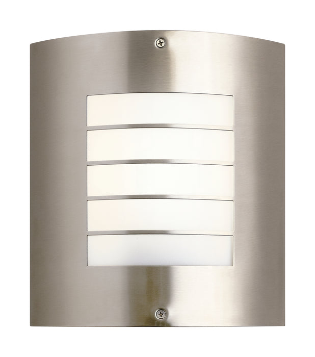Kichler 6040NI One Light Outdoor Wall Mount, Brushed Nickel
