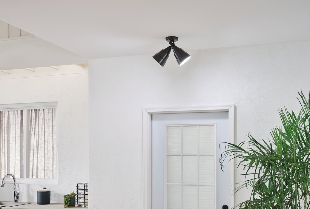 Kichler 6052AZ Two Light Outdoor Wall Mount, Architectural Bronze