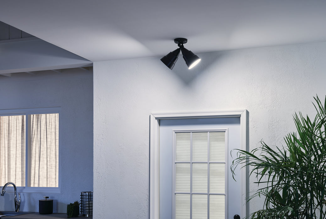 Kichler 6052AZ Two Light Outdoor Wall Mount, Architectural Bronze
