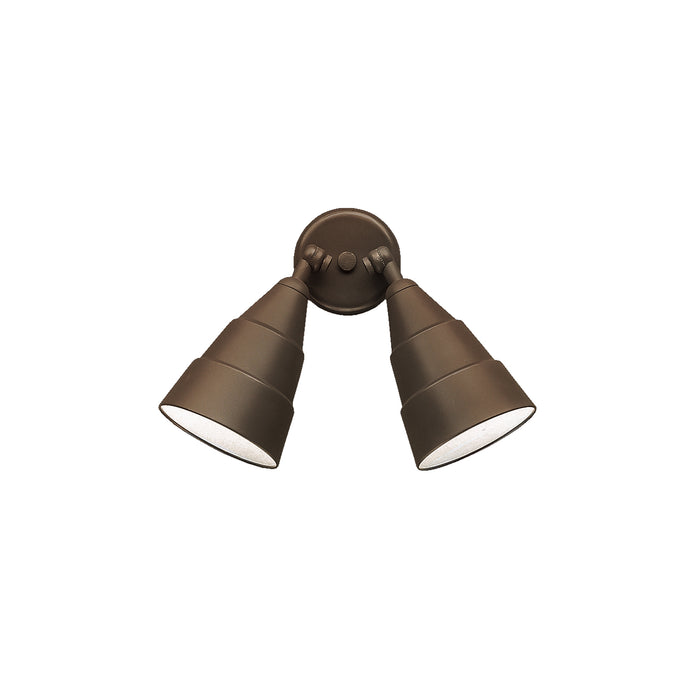 Kichler 6052AZ Two Light Outdoor Wall Mount, Architectural Bronze