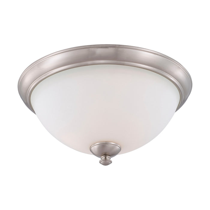 Nuvo Lighting 60-6014 Three Light Flush Mount, Brushed Nickel