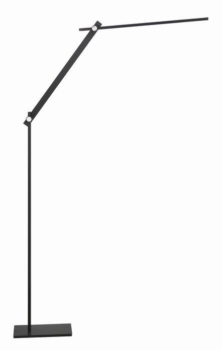 George Kovacs P080-66F-L LED Floor Lamp, Anodized Brush Coal
