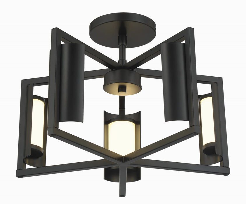 George Kovacs P1554-66A-L LED Wall Sconce, Coal