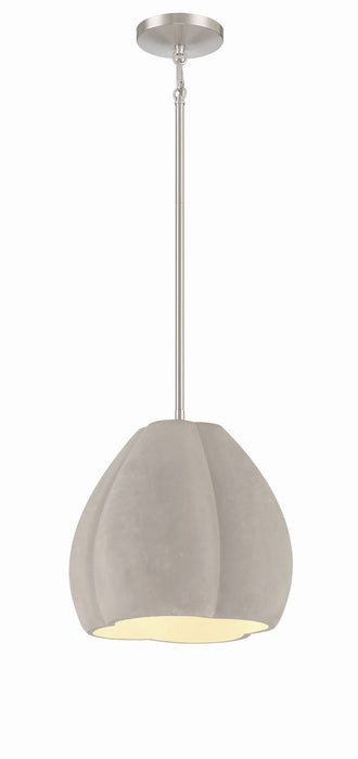 George Kovacs P1884-084C One Light Pendant, Burnished Nickel