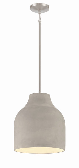 George Kovacs P1886-084C One Light Pendant, Burnished Nickel