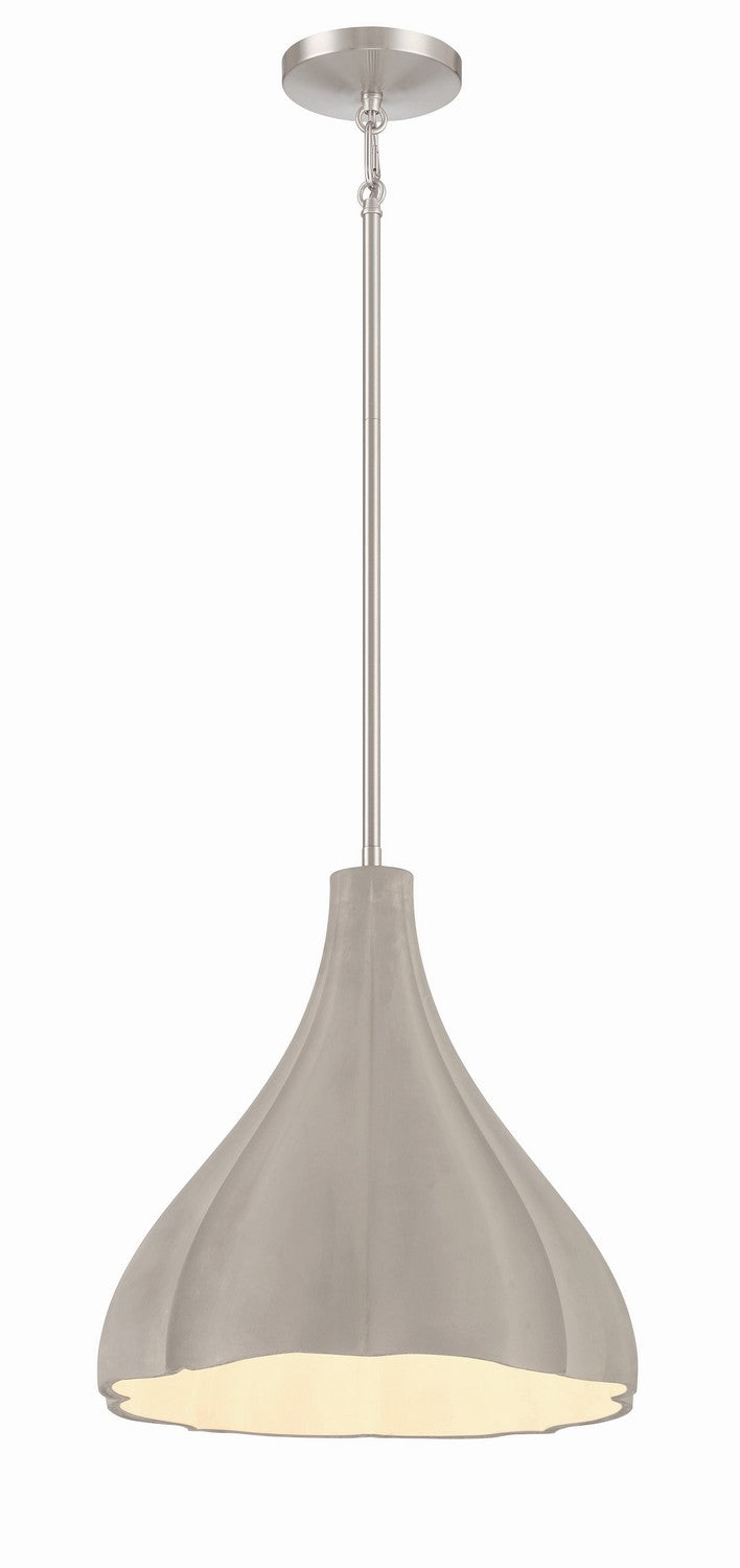 George Kovacs P1888-084C One Light Pendant, Burnished Nickel