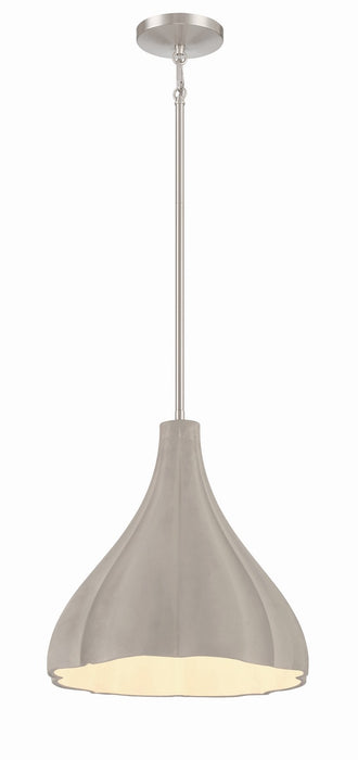 George Kovacs P1888-084C One Light Pendant, Burnished Nickel