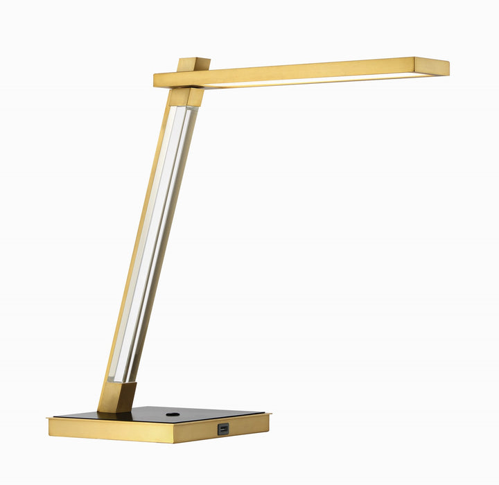 George Kovacs P1925-726-L LED Table Lamp, Coal & Soft Brass