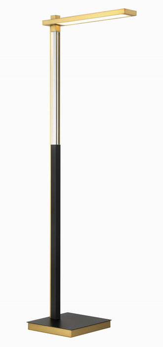 George Kovacs P1927-726-L LED Floor Lamp, Coal & Soft Brass