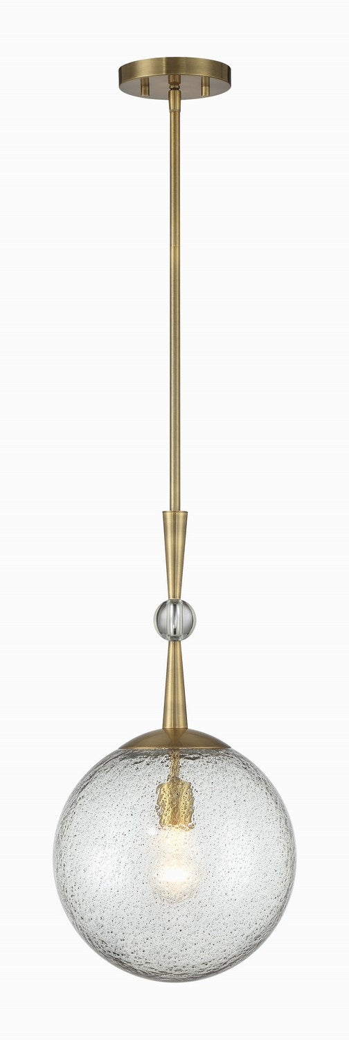 Minka-Lavery 1337-923 One Light Mini Pendant, Oxidized Aged Brass