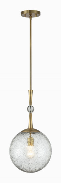 Minka-Lavery 1337-923 One Light Mini Pendant, Oxidized Aged Brass