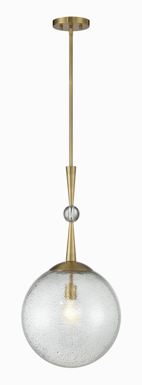 Minka-Lavery 1338-923 One Light Pendant, Oxidized Aged Brass