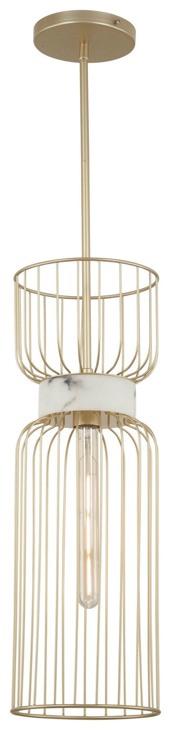 Minka-Lavery 3392-754 One Light Mini Pendant, Nouveau Gold
