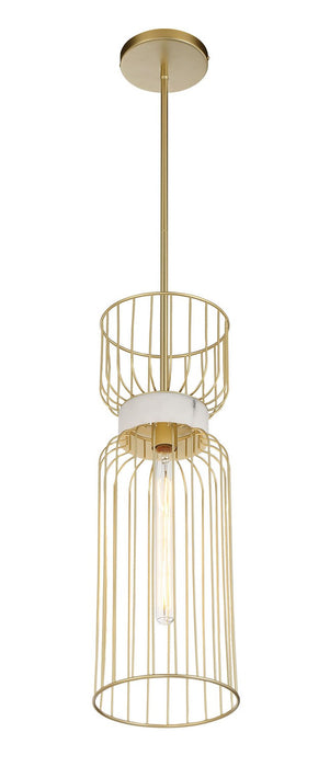 Minka-Lavery 3392-754 One Light Mini Pendant, Nouveau Gold