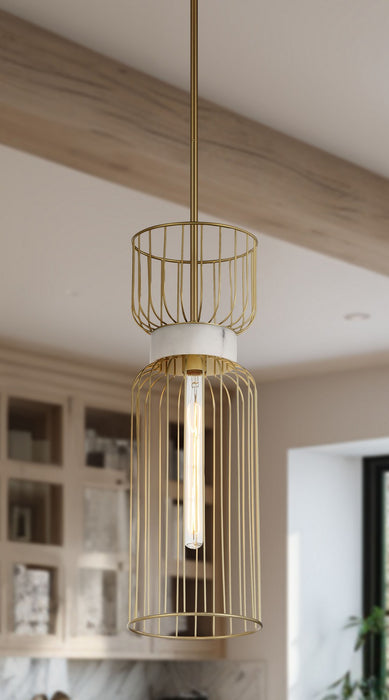Minka-Lavery 3392-754 One Light Mini Pendant, Nouveau Gold