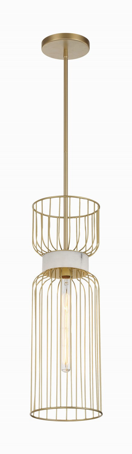 Minka-Lavery 3392-754 One Light Mini Pendant, Nouveau Gold