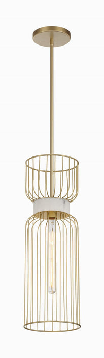 Minka-Lavery 3392-754 One Light Mini Pendant, Nouveau Gold